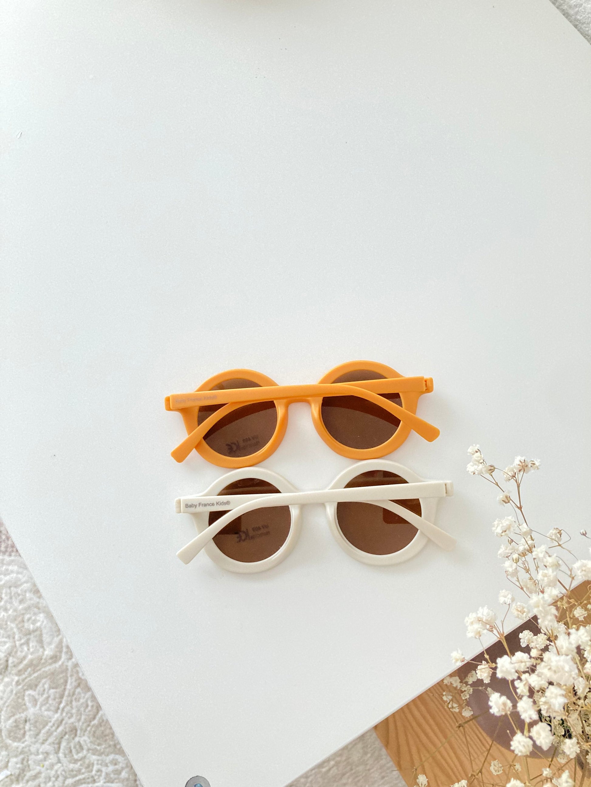 Lunettes de soleil pour bébé et enfant avec étui en cuir-SQ0674615