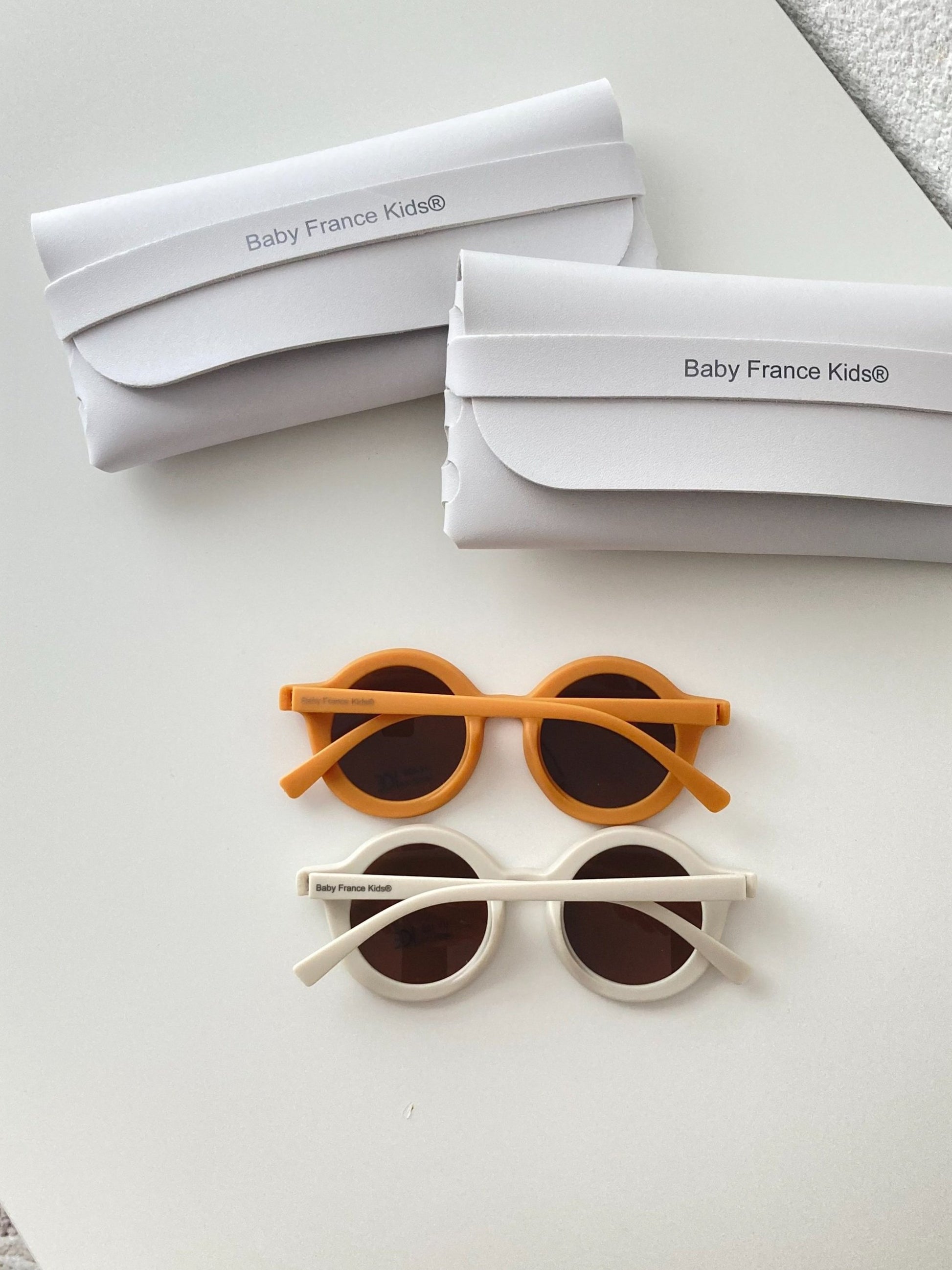 Lunettes de soleil pour bébé et enfant avec étui en cuir-SQ0674615