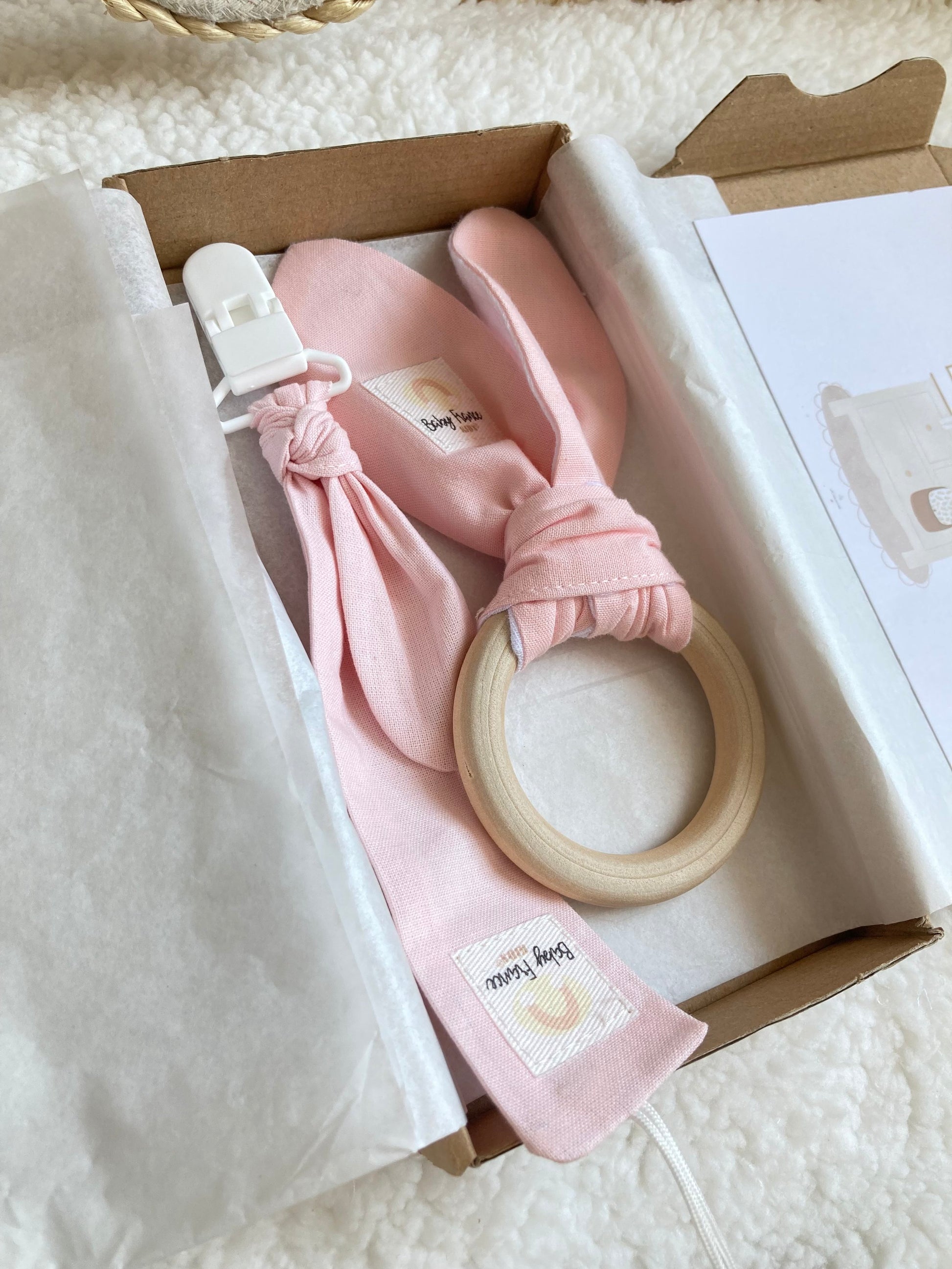 Mini box ROSE anneau dentition et attache tétine-SQ7847745