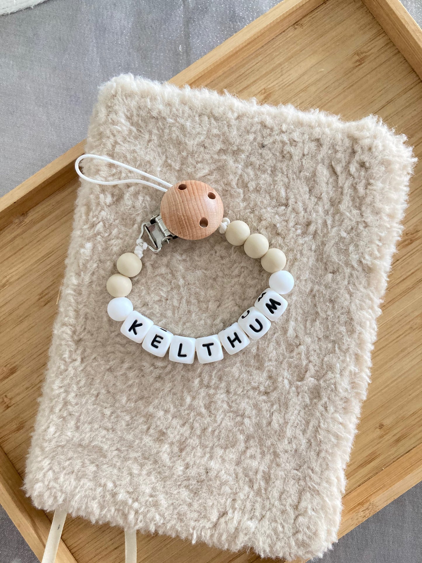 Attaches tétines en perles silicone