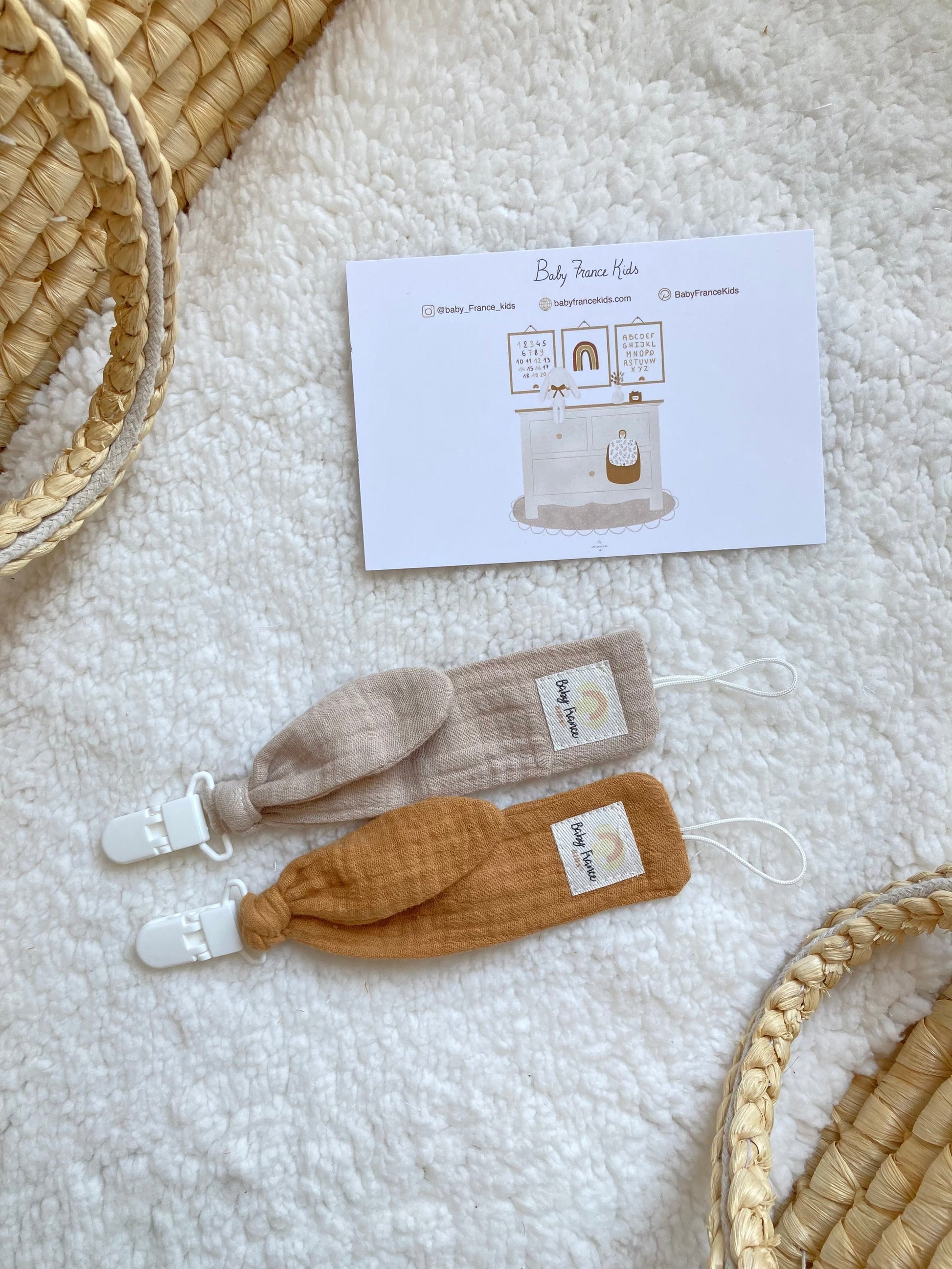 Attaches tétines Gaze de coton-SQ9943853