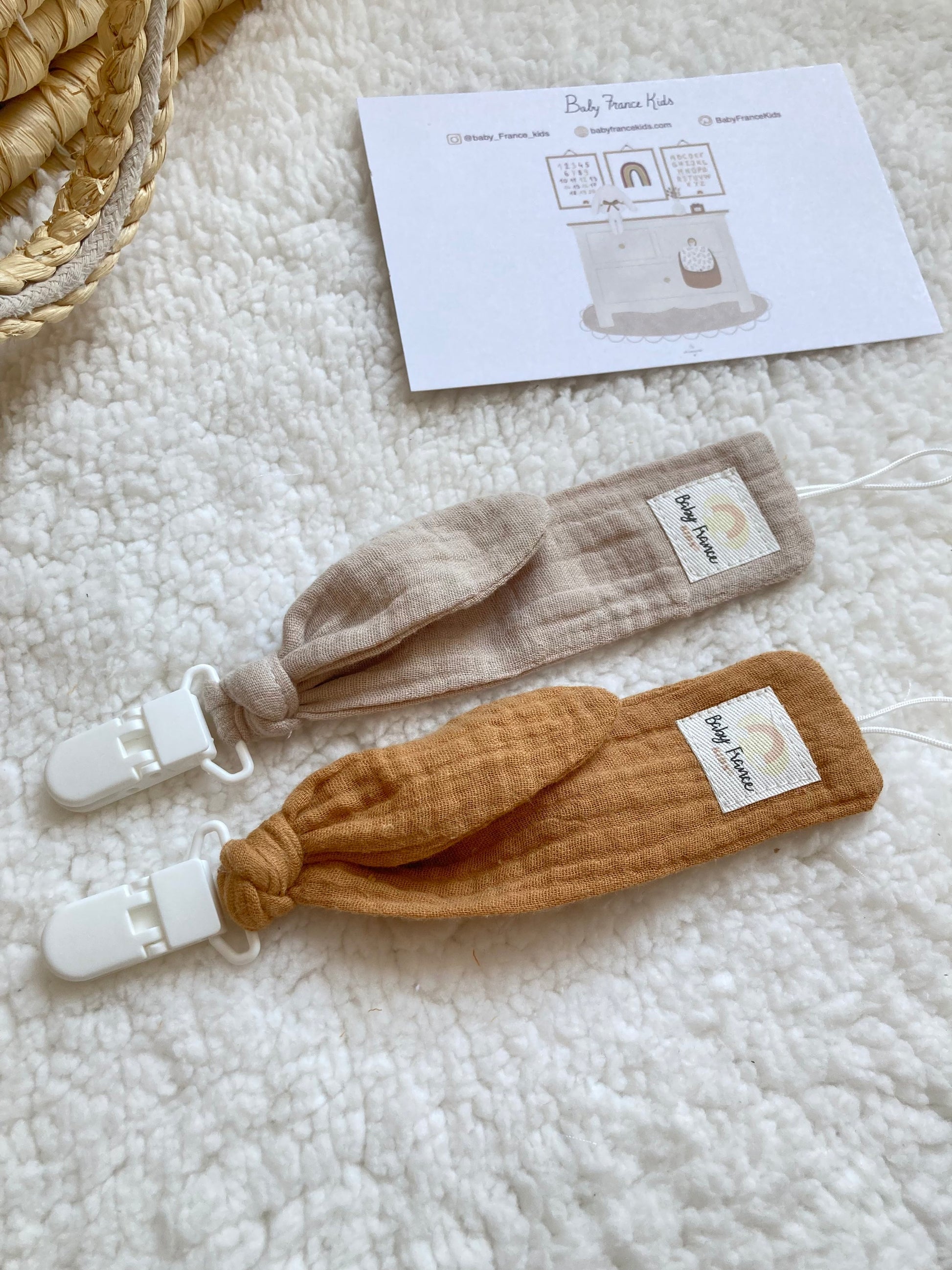 Attaches tétines Gaze de coton-SQ9943853