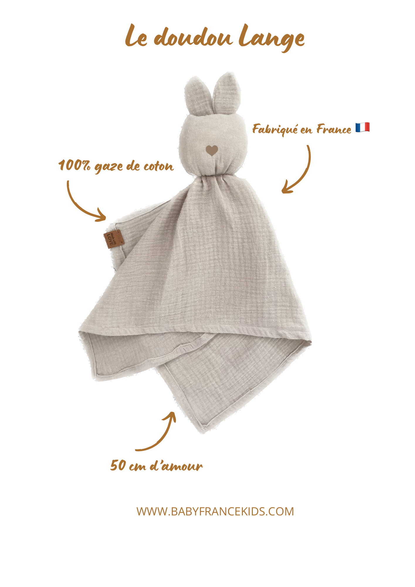 Doudou Lange Beige