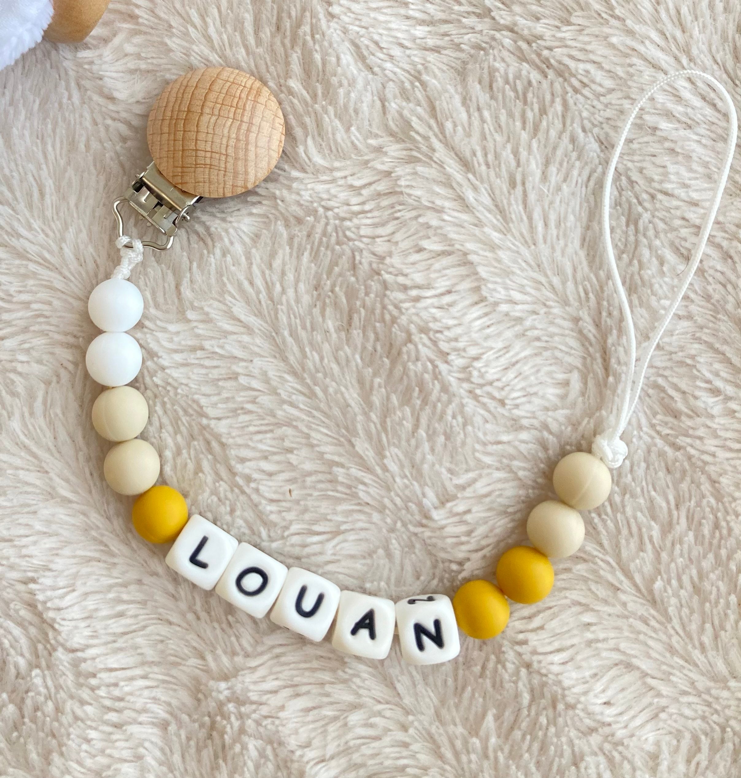 Attaches tétines en perles silicone